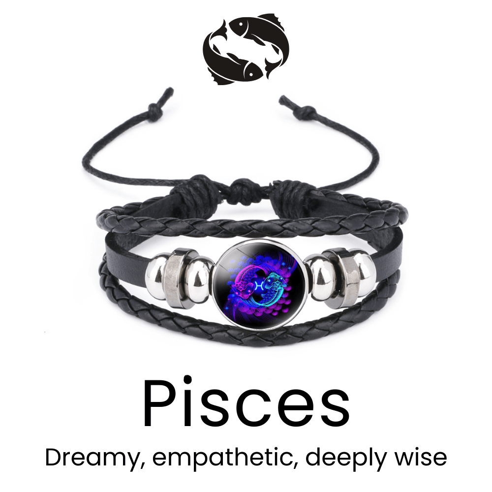 LumiAstro Zodiac Black Bracelet - Sphere Standouts