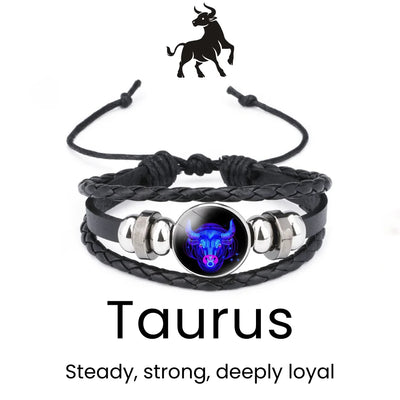 LumiAstro Zodiac Black Bracelet - Sphere Standouts