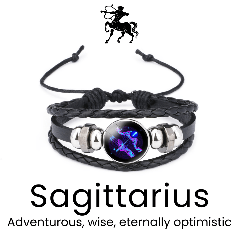 LumiAstro Zodiac Black Bracelet - Sphere Standouts