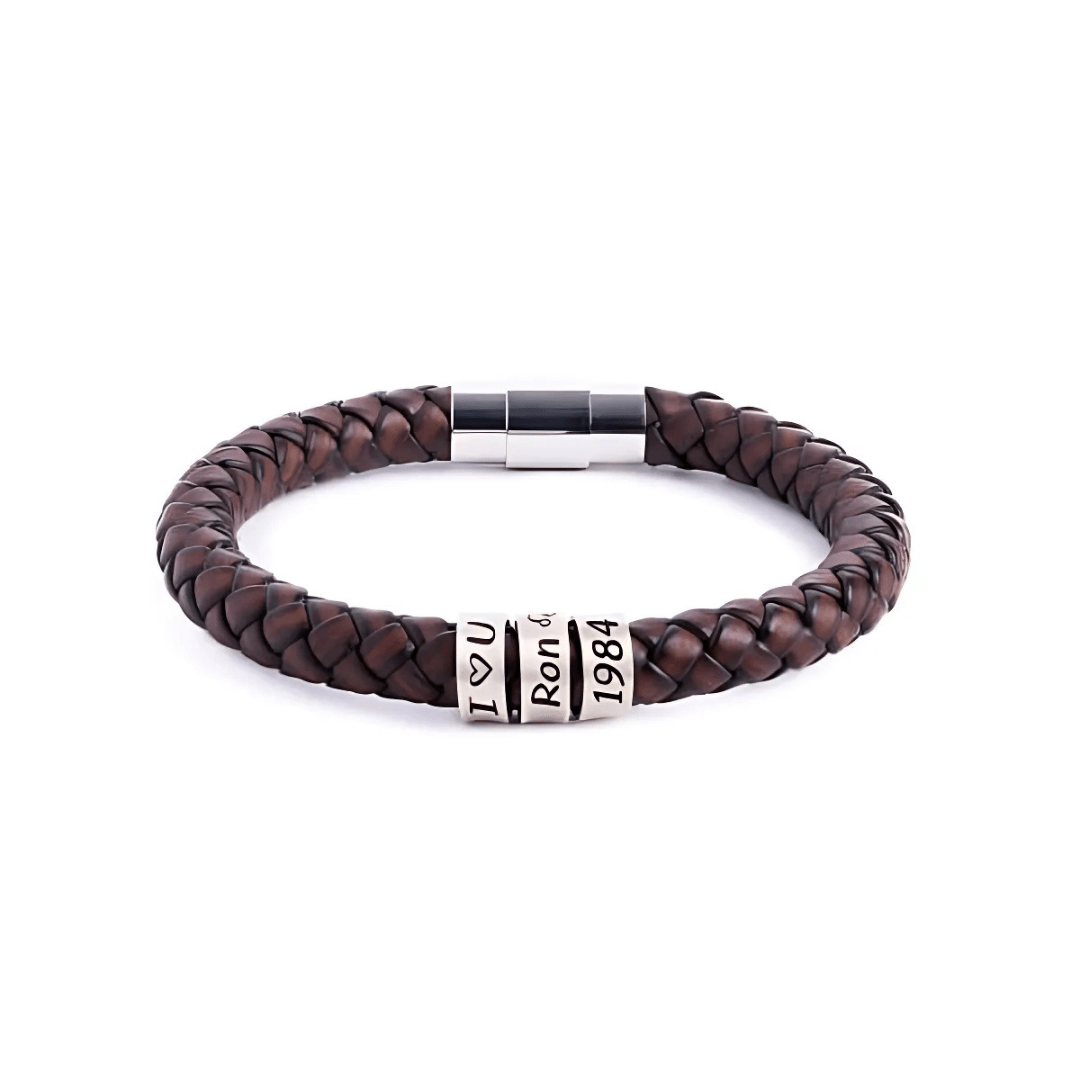 Men's Personalized Name Bead Bracelet - Sphere Standouts