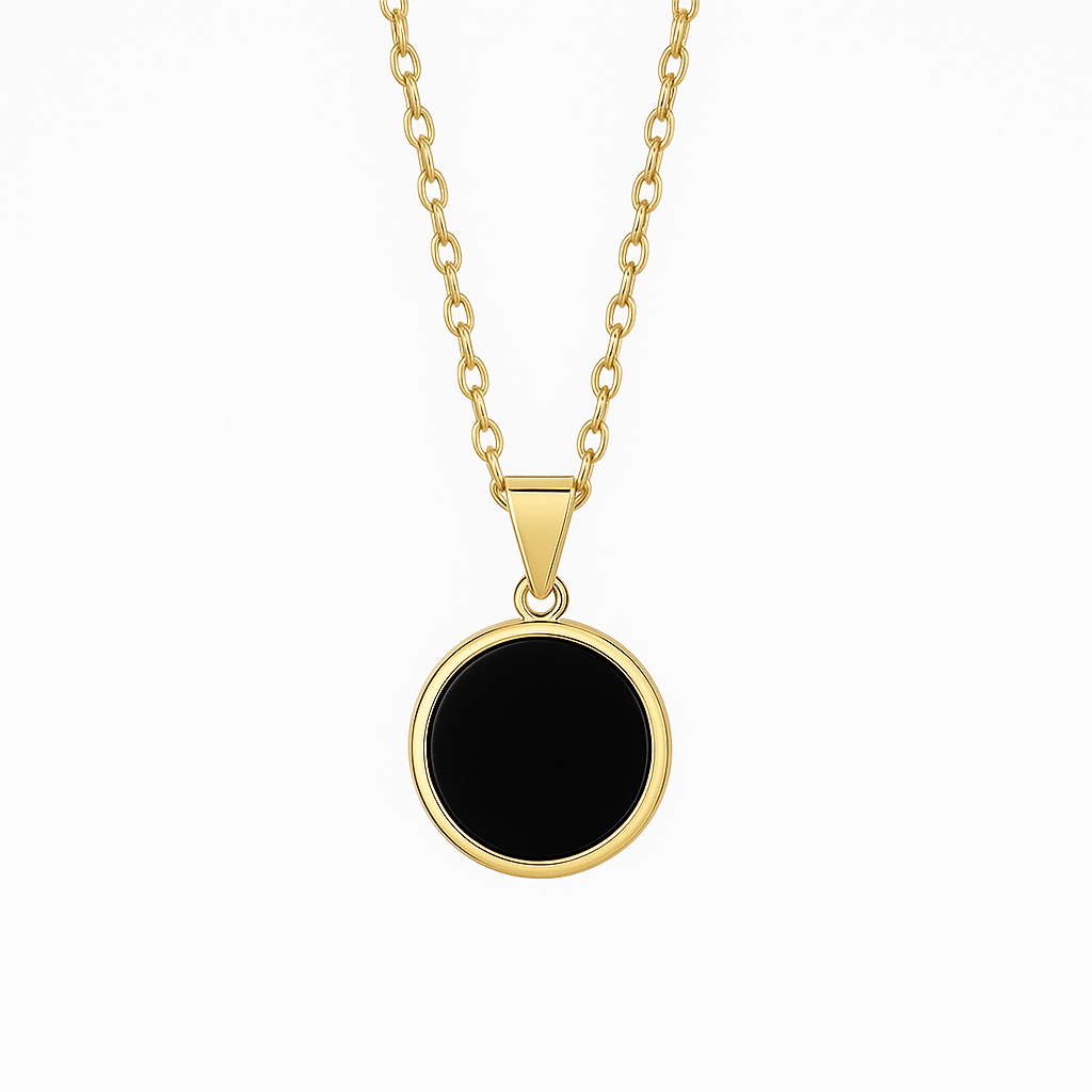 Midnight Circle Obsidian Necklace - Sphere Standouts