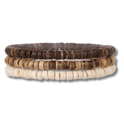 Multi Layer Wood Bead Bracelet - Sphere Standouts