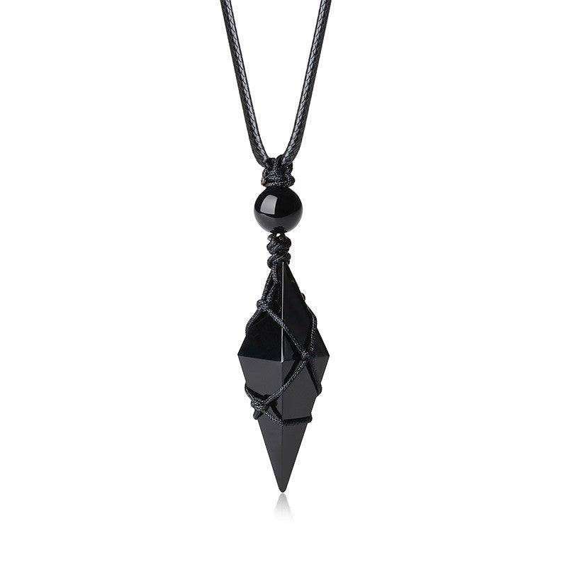 Obsidian Arrowhead Necklace - Sphere Standouts