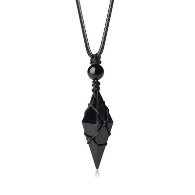 Obsidian Arrowhead Necklace - Sphere Standouts