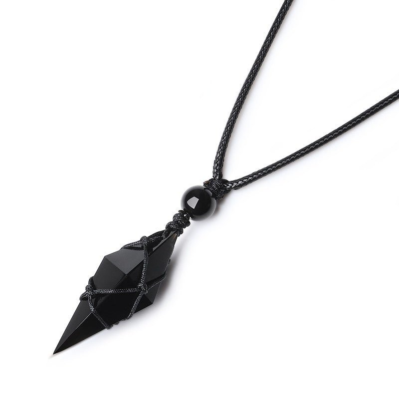 Obsidian Arrowhead Necklace - Sphere Standouts