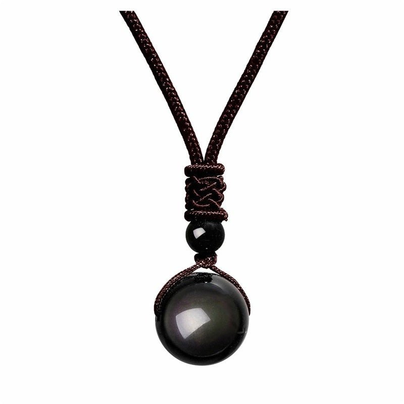 Obsidian Aura Necklace - Sphere Standouts