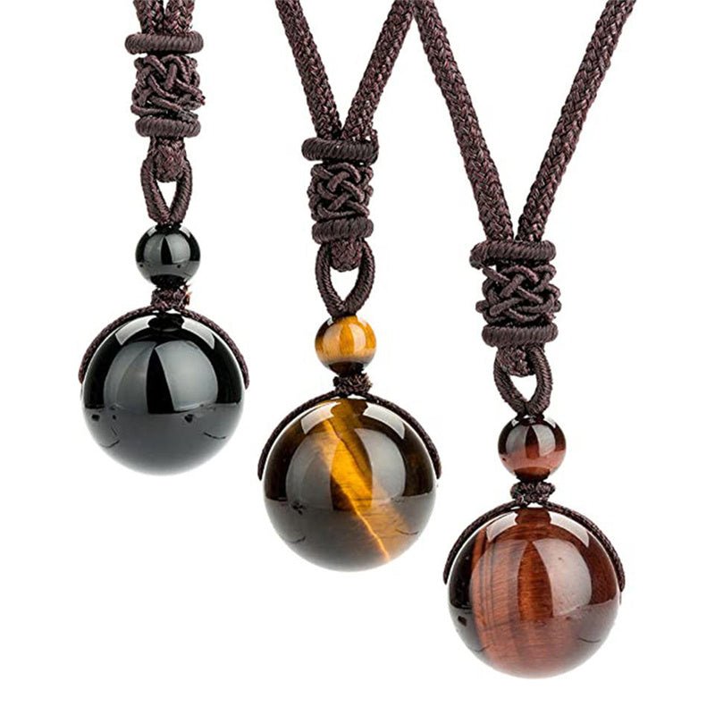 Obsidian Aura Necklace - Sphere Standouts