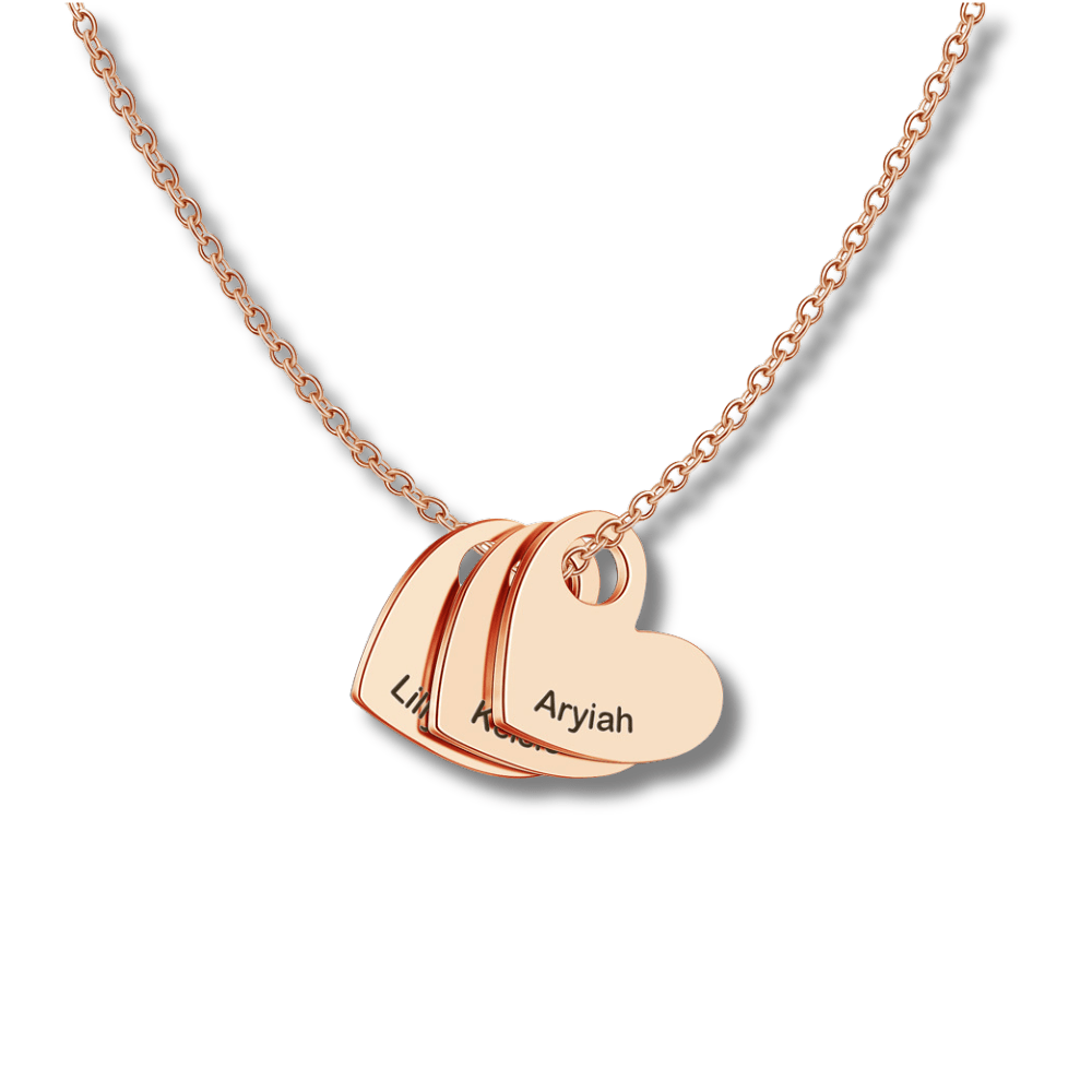 Personalized Heart Name Necklace - Sphere Standouts