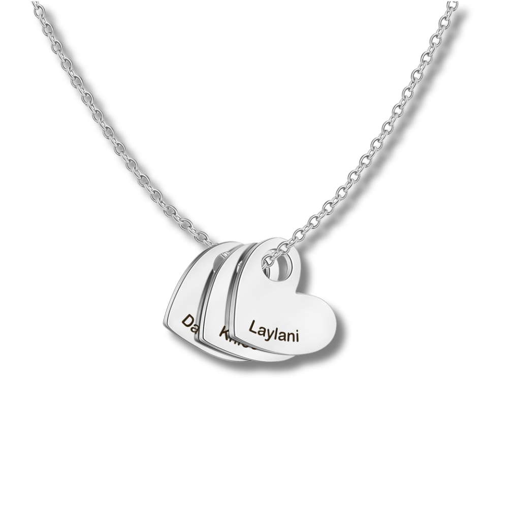 Personalized Heart Name Necklace - Sphere Standouts