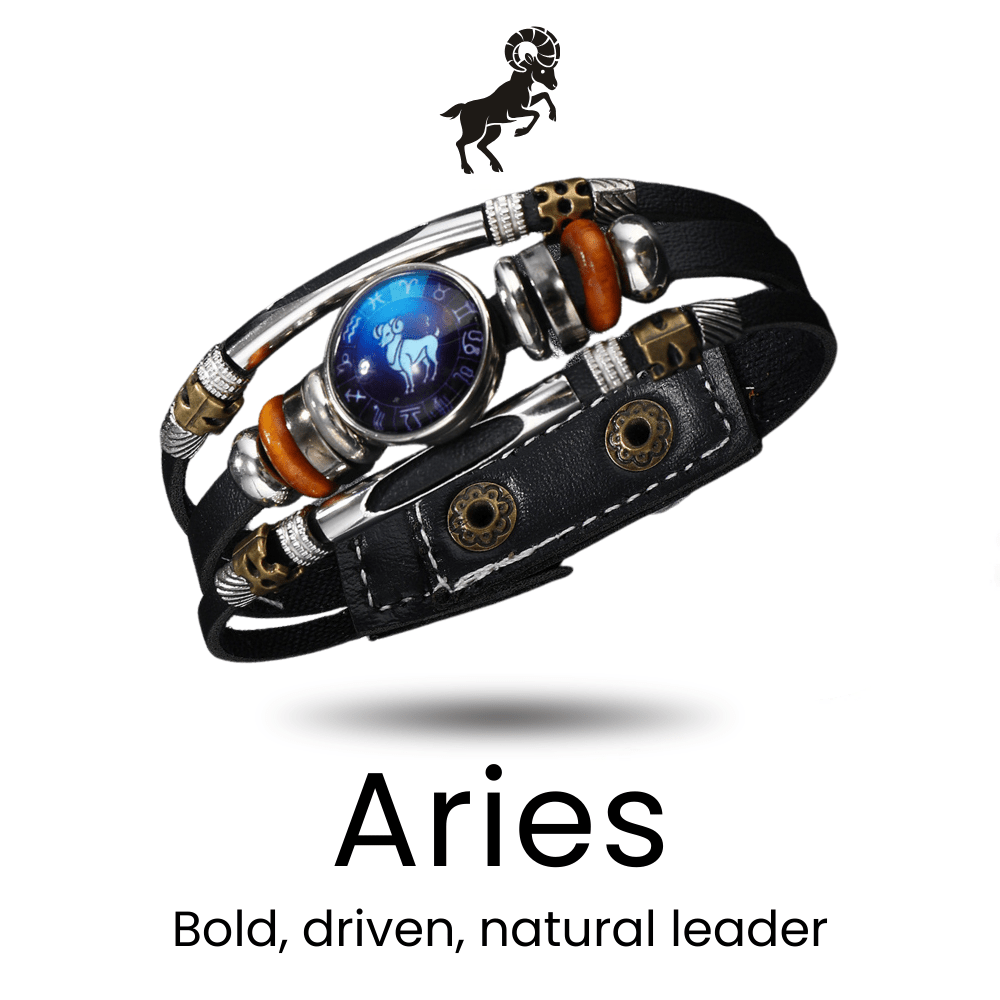 RetroZodiac Beaded Sign Bracelet - Sphere Standouts