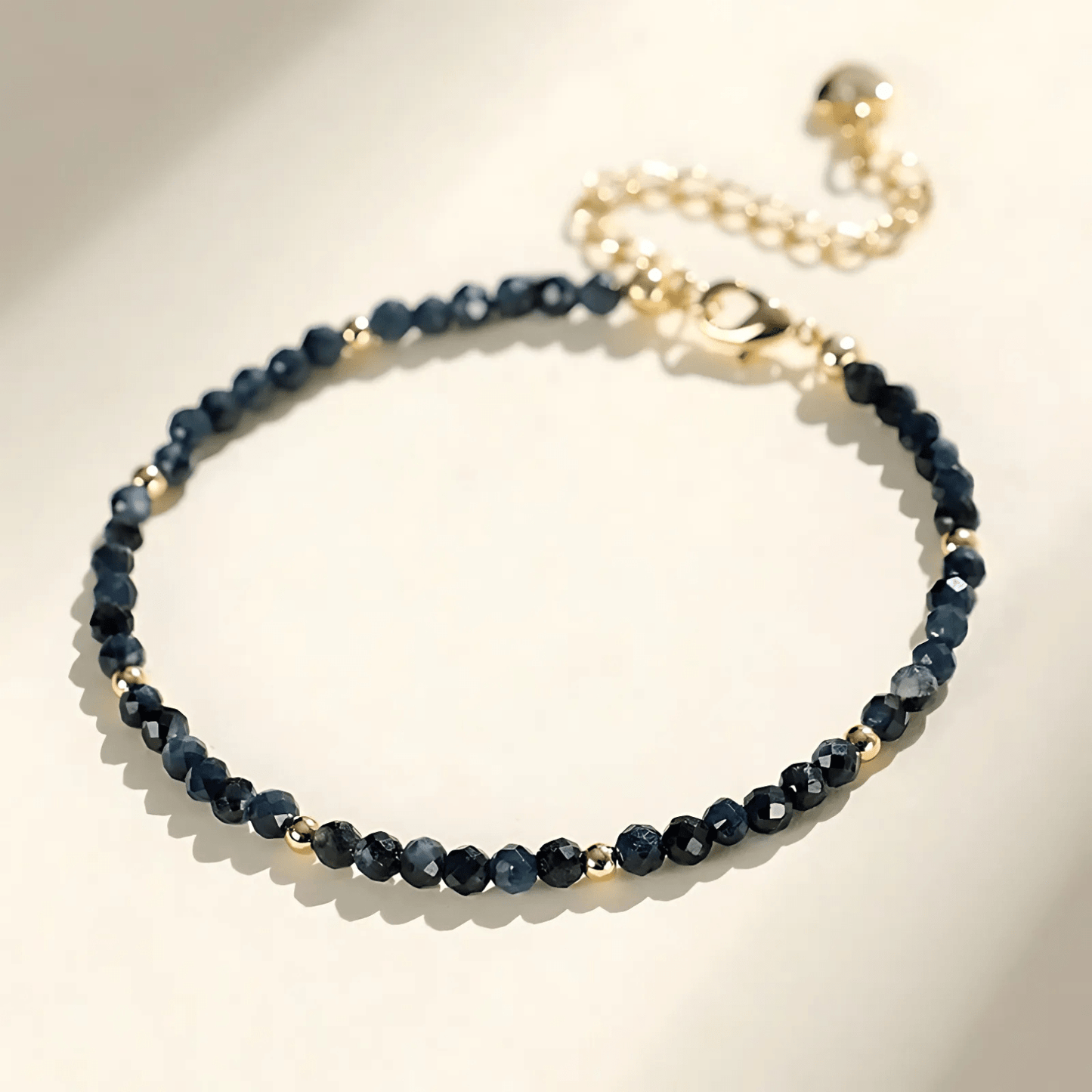 Snowflake Obsidian Bead Bracelet - Sphere Standouts