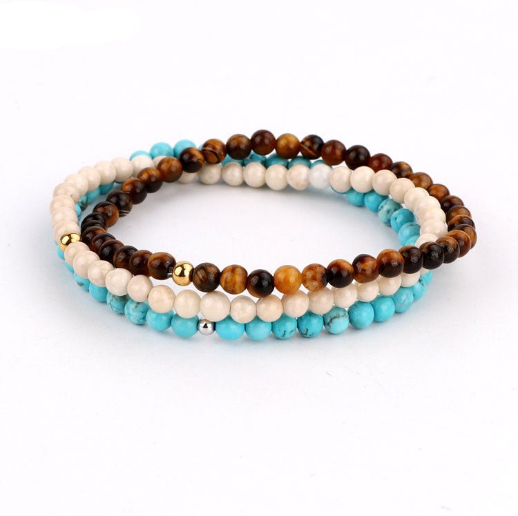 Soul of Sea and Stone – Bracelet Trio - Sphere Standouts