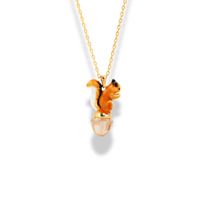 Squirrel Charm Necklace - Sphere Standouts