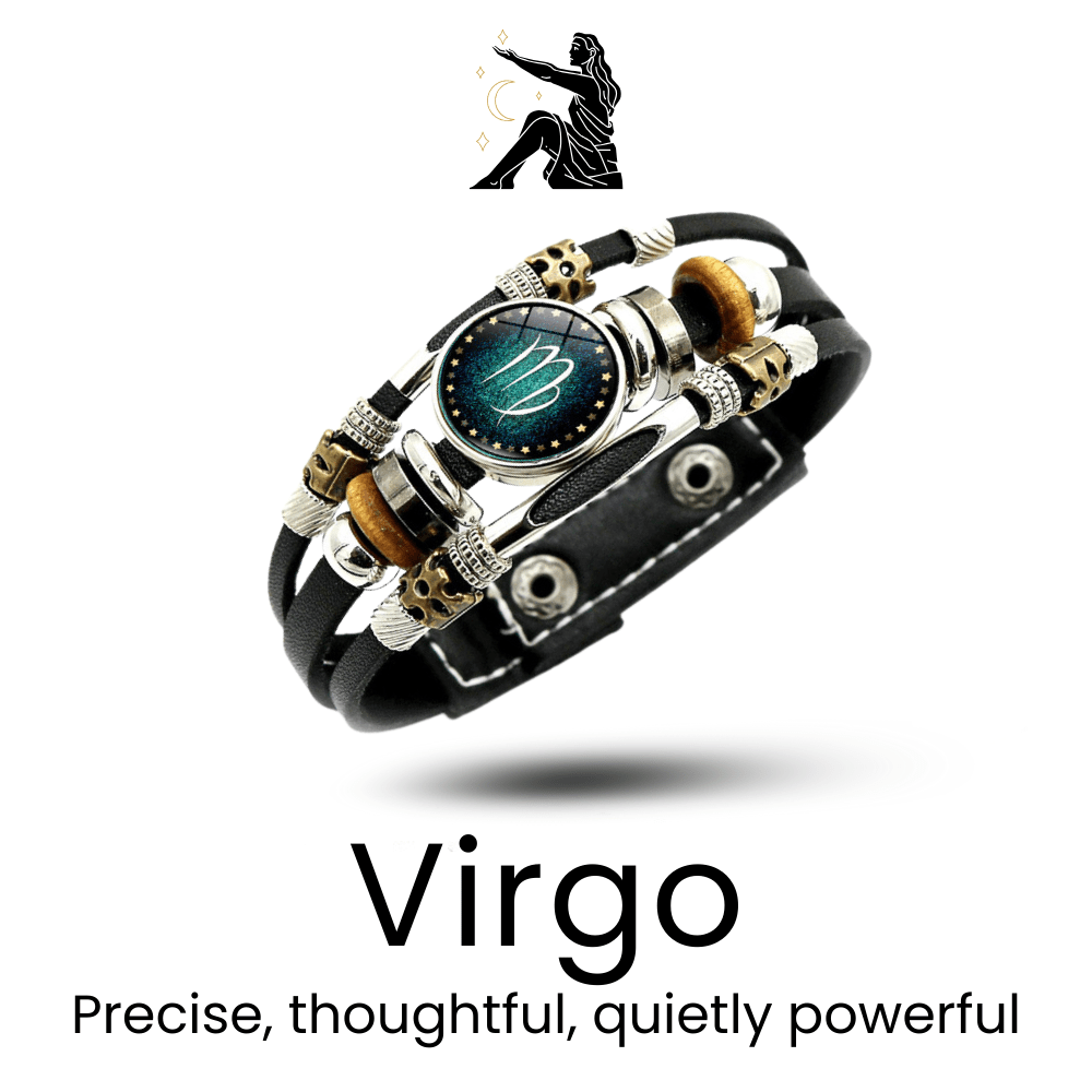 StarBorn Leather Zodiac Bracelet - Sphere Standouts