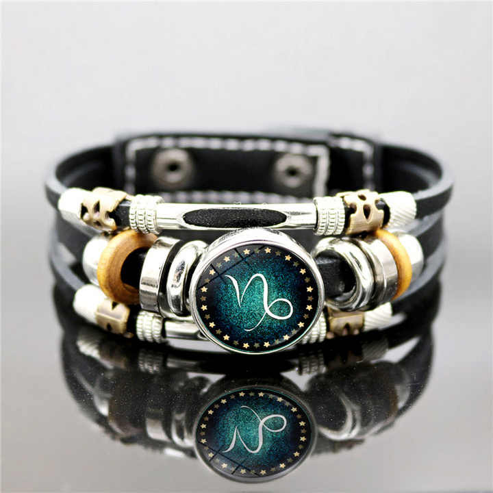 StarBorn Leather Zodiac Bracelet - Sphere Standouts