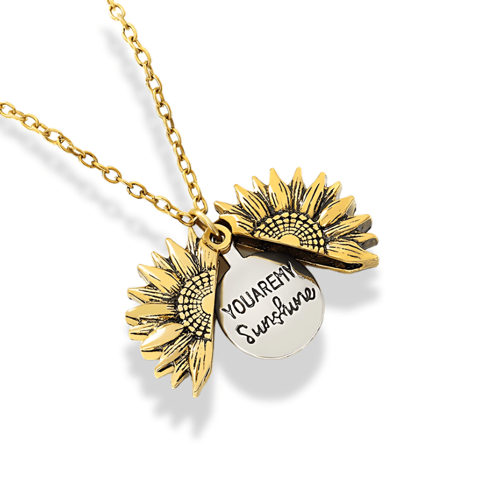 Sunflower Locket Necklace - Sphere Standouts