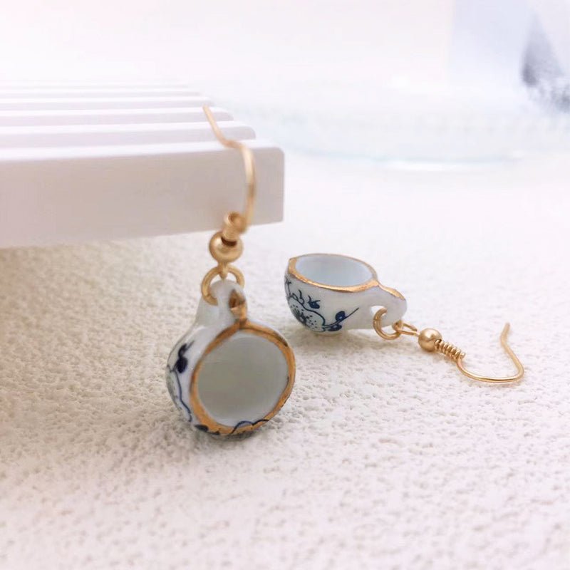Tea Charm Earrings - Sphere Standouts