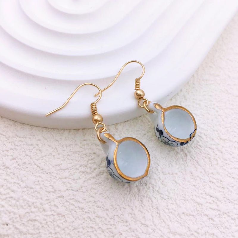 Tea Charm Earrings - Sphere Standouts