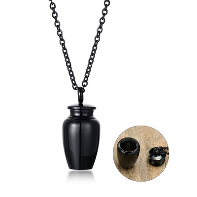 Always With Me Urn Necklace in Black — necklace for women