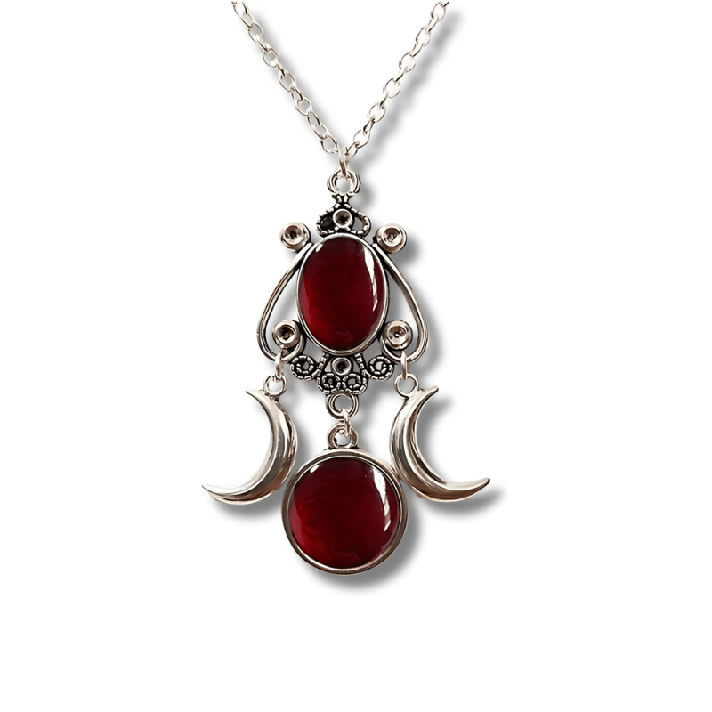 Triple Moon Goddess Necklace - Sphere Standouts