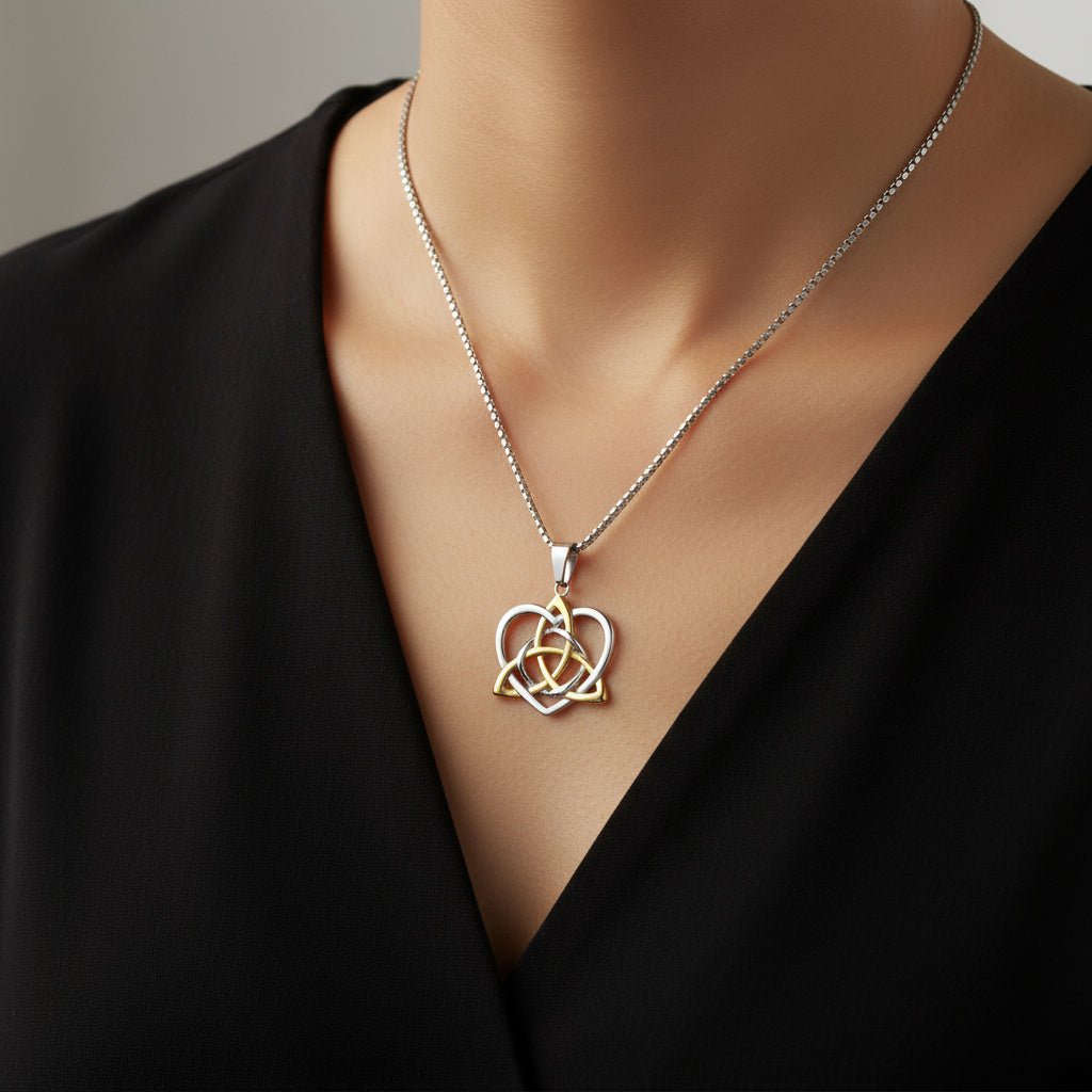 Triquetra Heart Necklace - Sphere Standouts