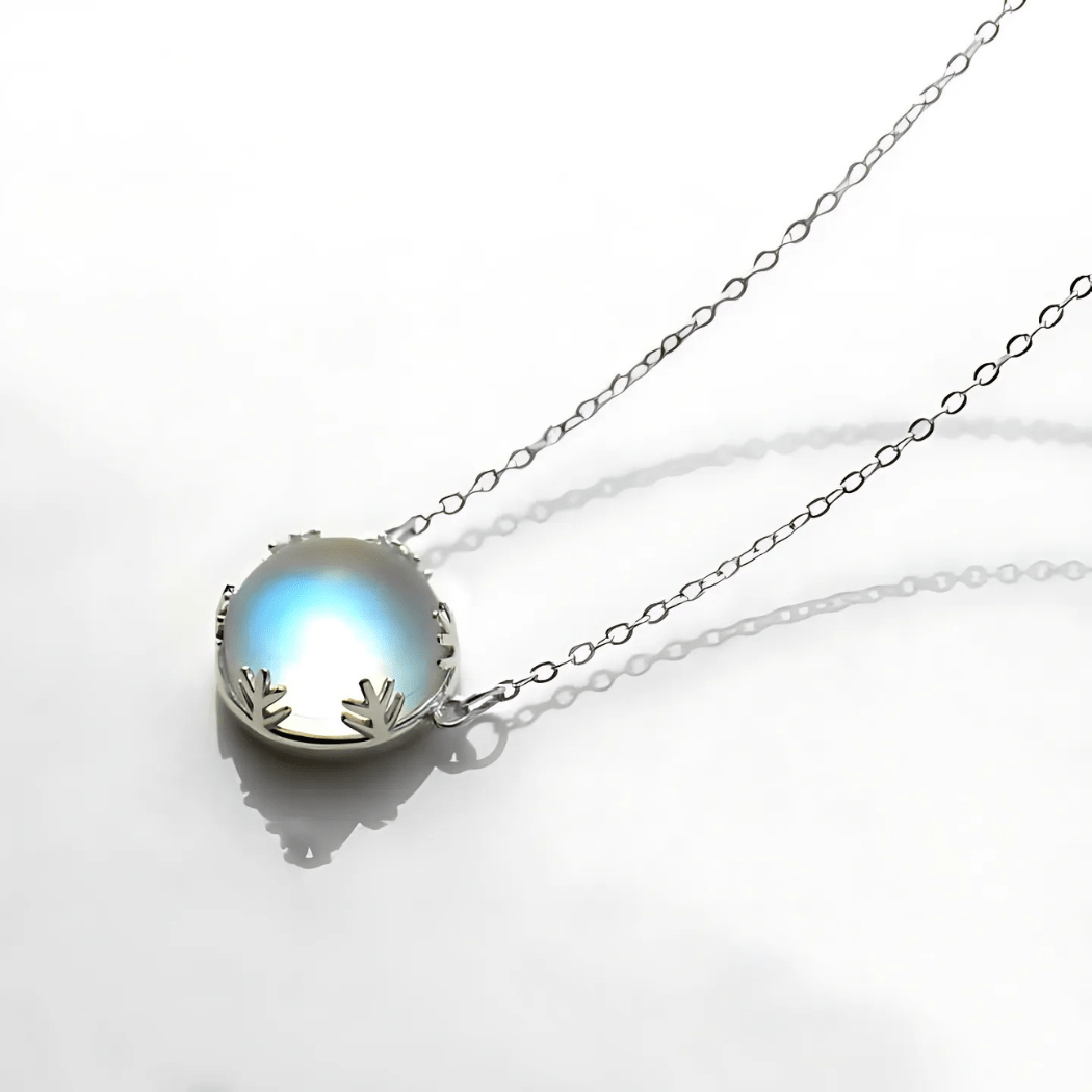Twilight Glow Moonstone Necklace - Sphere Standouts