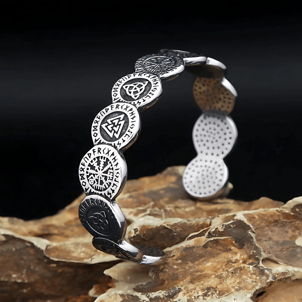 Vikings Valknut Compass Bracelet - Sphere Standouts