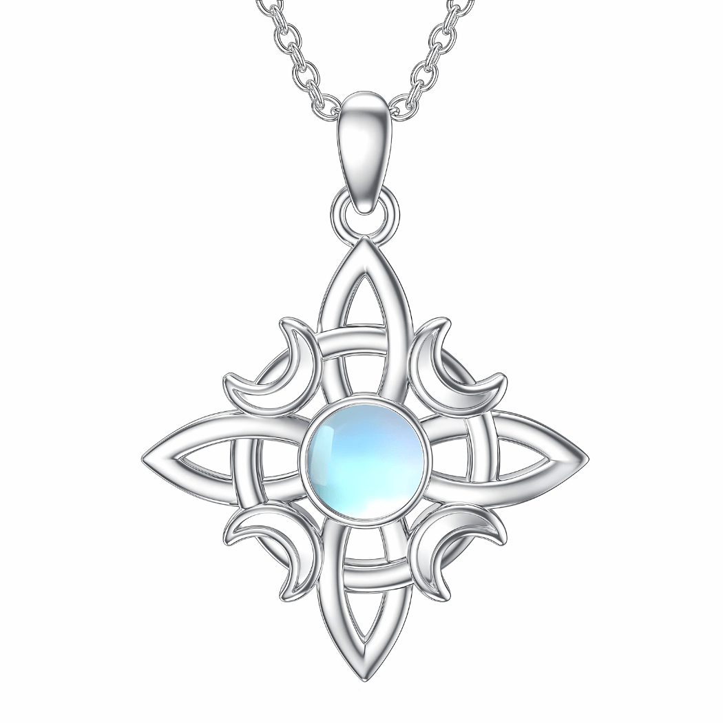 Witches Knot Moonstone Necklace - Sphere Standouts