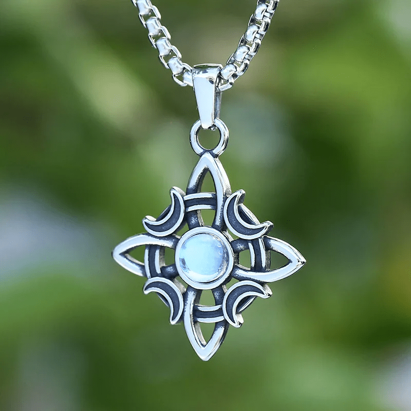 Witches Knot Moonstone Necklace - Sphere Standouts