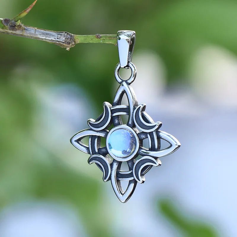 Witches Knot Moonstone Necklace - Sphere Standouts