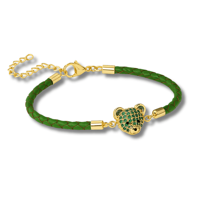 Zircon Bear Charm Bracelet - Sphere Standouts
