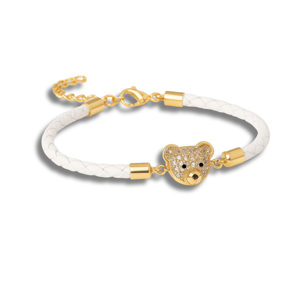 Zircon Bear Charm Bracelet - Sphere Standouts