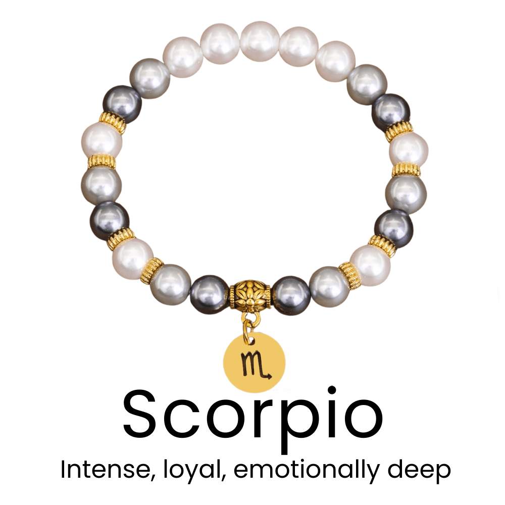 Zodiac Bracelet with Shell Beads - Sphere Standouts