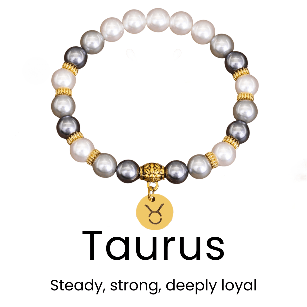 Zodiac Bracelet with Shell Beads - Sphere Standouts