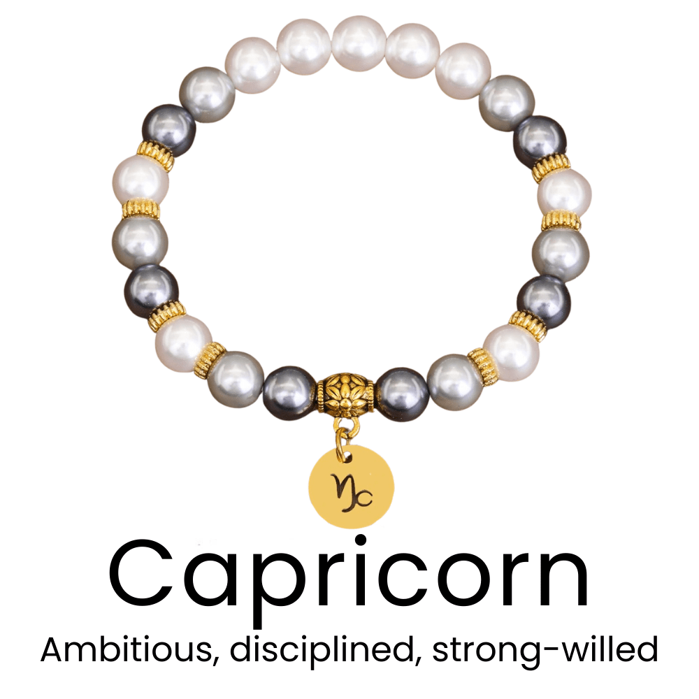 Zodiac Bracelet with Shell Beads - Sphere Standouts