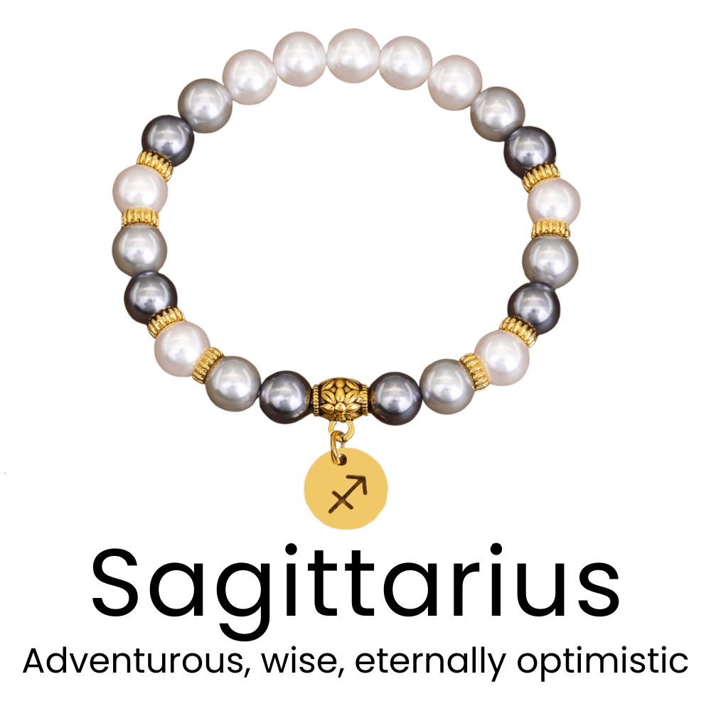 Zodiac Bracelet with Shell Beads - Sphere Standouts