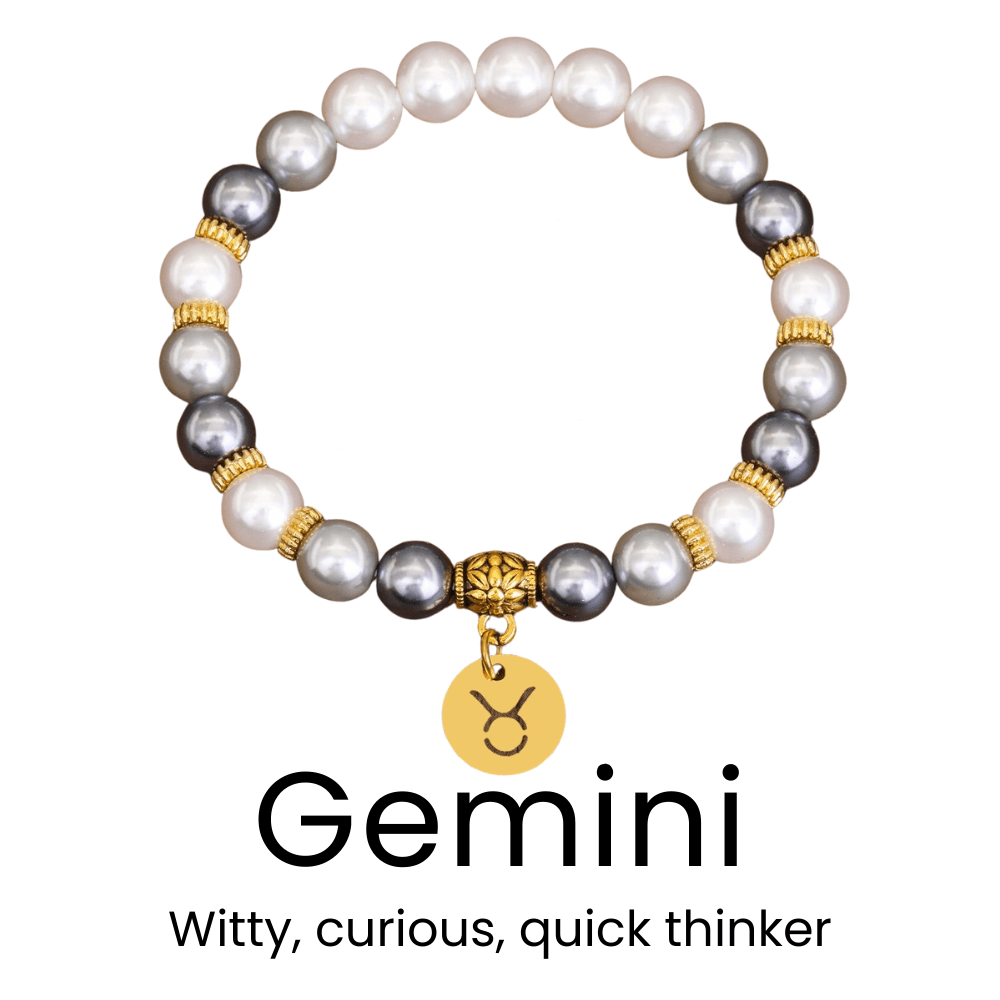 Zodiac Bracelet with Shell Beads - Sphere Standouts