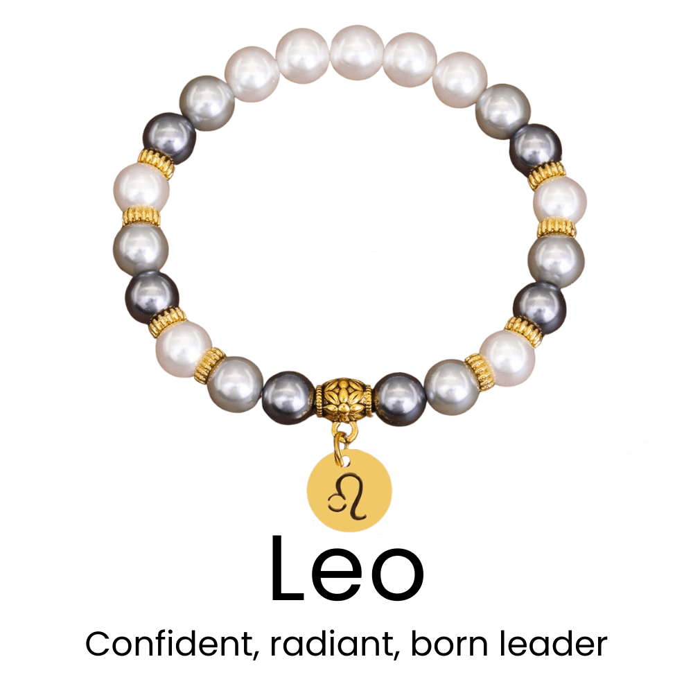 Zodiac Bracelet with Shell Beads - Sphere Standouts