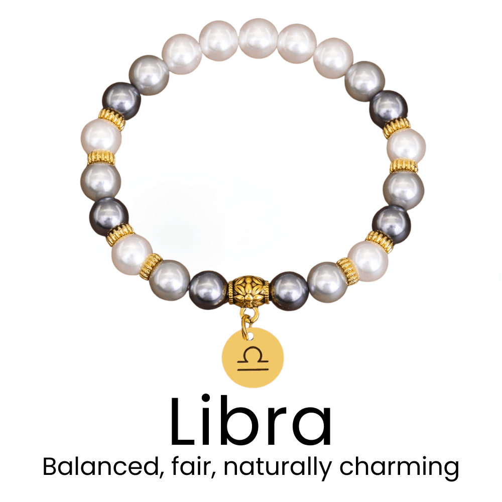 Zodiac Bracelet with Shell Beads - Sphere Standouts
