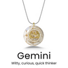 StarGem Stone Pendant in Gemini — necklace for women