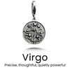Vintage Sterling Zodiac Pendant in Silver / Virgo — necklace for women