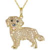 Puppy Charm Necklace in Golden Retriever — necklace for women