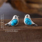 Turquoise Bird Charm Earrings