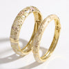 Whispers of Bloom Enameled Bracelet - White