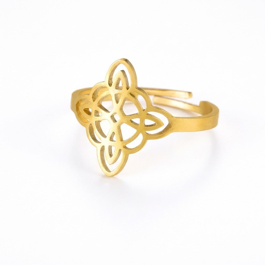 Whispers of Elegance Ring - Main Stone Color: Gold color