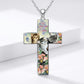 Three Cats Cross Pendant Necklace