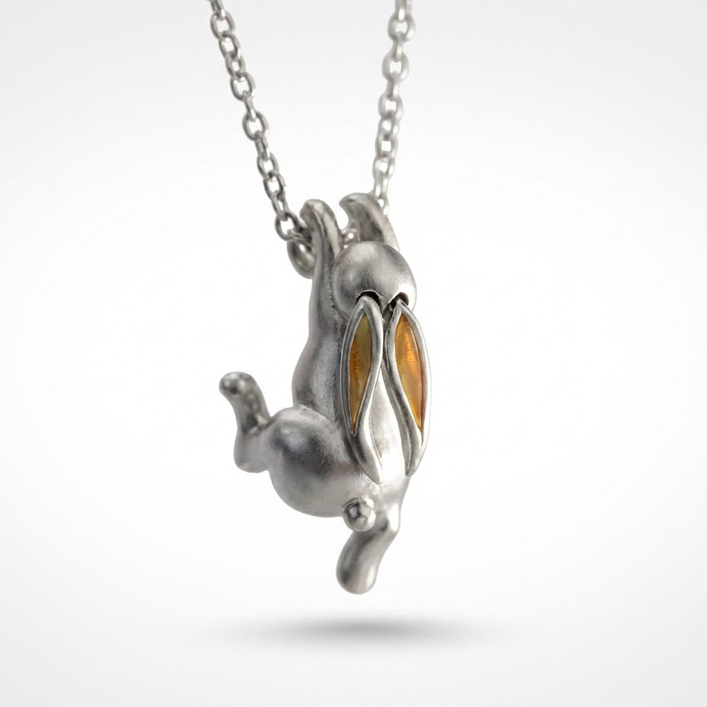 Whimsical Whispers: Bunny Charm Necklace