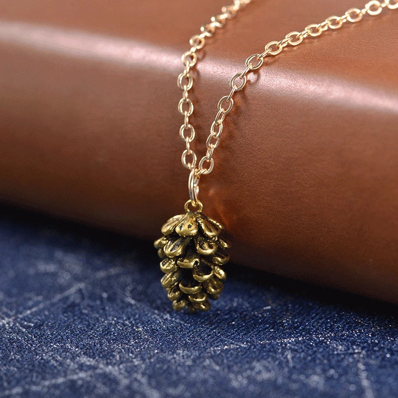 The Forest Pinecone Necklace - Lifestyle 1
