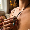 Moon and Star Handmade Necklace - Lifestyle 1