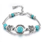 Ethnic Style Bohemian Natural Turquoise Butterfly Bracelet